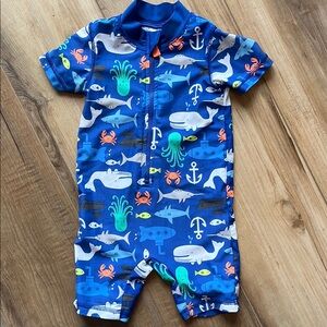Carter’s Blue Nautical Kids One Piece Swimsuit